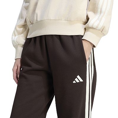 Women's adidas Essentials 3-Stripes Fleece Open Hem Sportswear Pants