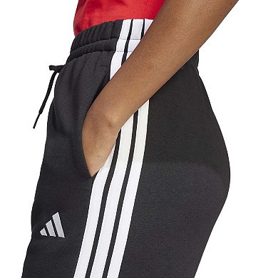 Women's adidas Essentials 3-Stripes Fleece Open Hem Sportswear Pants