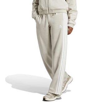 Women's adidas Essentials 3-Stripes Fleece Open Hem Sportswear Pants
