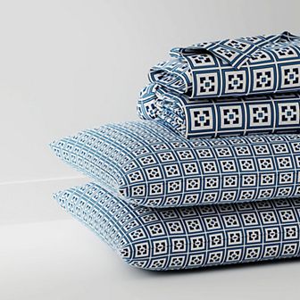 Color Sense Cool & Crisp Percale Weave Cotton Sheet Set with Pillowcases