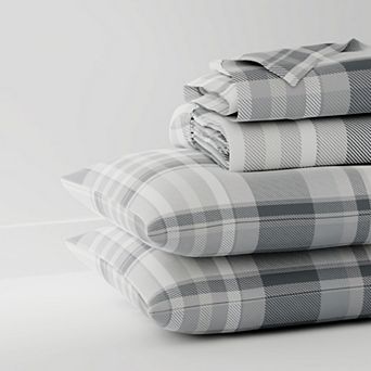 Color Sense Cool & Crisp Percale Weave Cotton Sheet Set with Pillowcases