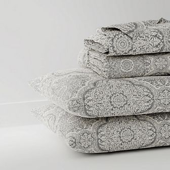 Color Sense Cool & Crisp Percale Weave Cotton Sheet Set with Pillowcases