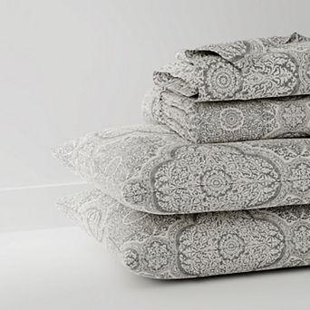 Color Sense Cool & Crisp Percale Weave Cotton Sheet Set with Pillowcases