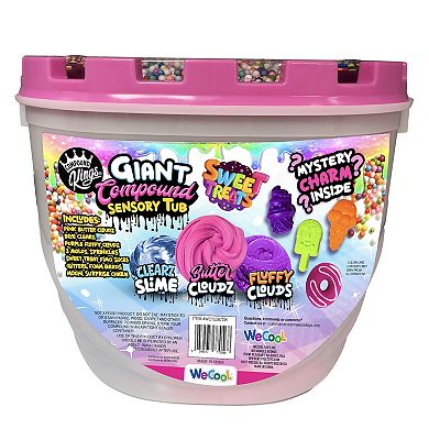 WeCool Giant Sweet Treats Compound Sensory Tub with Molds & Scented Slime