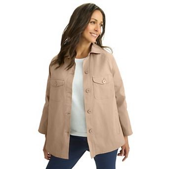 Jessica London Women's Plus Size Twill Swing Jacket
