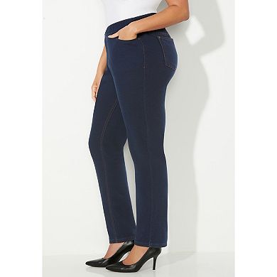 Catherines Women's Plus Size Petite The Knit Jean