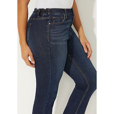 Catherines Women's Plus Size Girlfriend Roll Cuff Jean