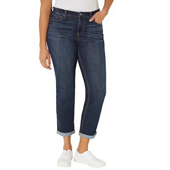 Catherines Women's Plus Size Girlfriend Roll Cuff Jean
