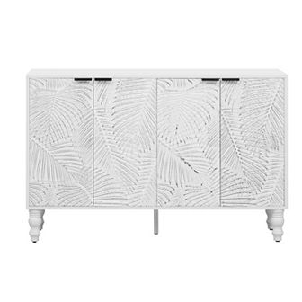 Merax 47.2'' Modern TV Stand, Entertainment Center Media Console with 2 Spacious Storage Space