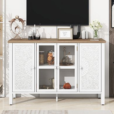Merax 47.2'' Retro TV Stand for TVs up to 43 Inches