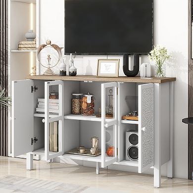Merax 47.2'' Retro TV Stand for TVs up to 43 Inches