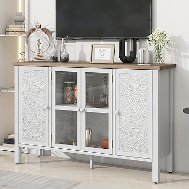 Merax 47.2'' Retro TV Stand for TVs up to 43 Inches