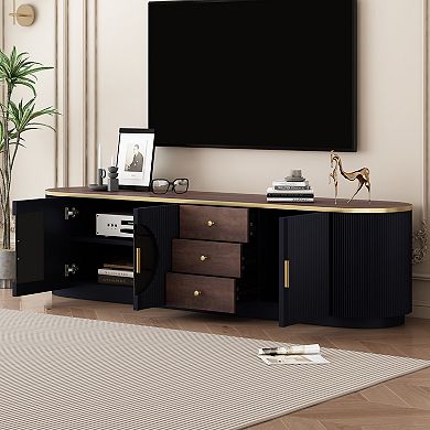 Merax 70.8'' Modern Minimalist TV Stand for TVs up to 80 Inches