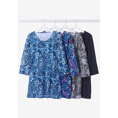 Woman Within Plus Size 2-Pocket Swing Tunic