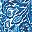 White Blue Batik