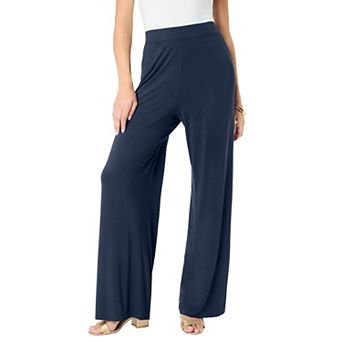 Roaman's Women's Plus Size Ultra Drape Pull-On Pant