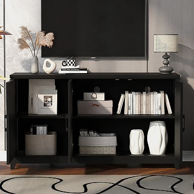 Merax TV Stand for TVs up to 65 Inches, Modern Entertainment Center Media Console Cabinet