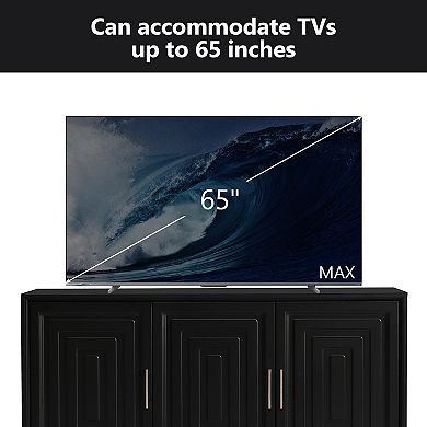 Merax TV Stand for TVs up to 65 Inches, Modern Entertainment Center Media Console Cabinet