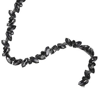 Rhinestone Chain Trim, Bling Shiny Crystal Chain Applique for Sewing, Clothing