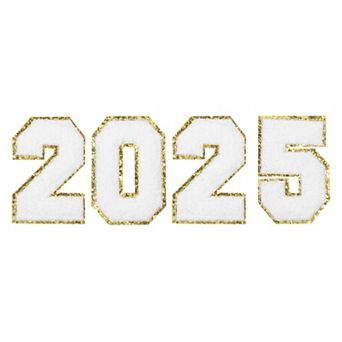 4 pc Number Patches Chenille Embroidery Numbers Patches for Clothes