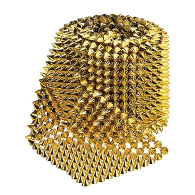 Sew Stitch on Cone Spikes Studs, Flat Back Spike Rivet Punk Trim Ribbon for DIY Clothing, Bags