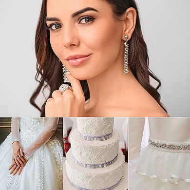 Rhinestone Chain, Bling Crystal Close Claw Chain Trim for Clothing Decoration