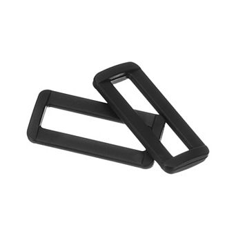 6 pc Plastic Rectangle Ring, Webbing Belt Buckle Slide Loop for Backpack Straps DIY Accessories