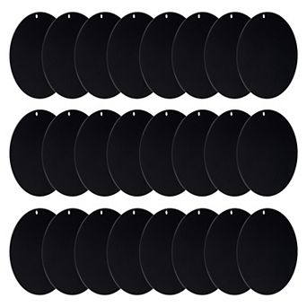 Acrylic Circle Blanks 3 Inch, 24 Pack Round Clear Disc Ornaments with Hole for DIY Keychain