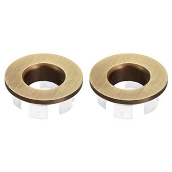2 pc 25.3mm Sink Trim Overflow Cover Ring Round Hole Insert in Caps