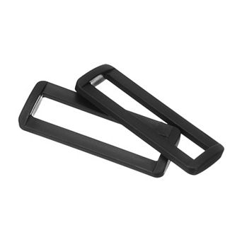 6 pc Plastic Rectangle Ring, Webbing Belt Buckle Slide Loop for Backpack Straps DIY Accessories