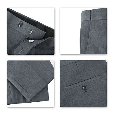 Men's Slim 1-Button Suit Set: Tailored Blazer & Dress Pants - Wedding & Office Ready