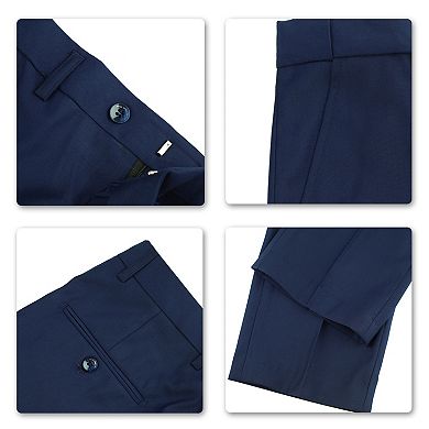Men's Slim 2-Button Suit Set: Tailored Blazer & Dress Pants - Wedding & Office