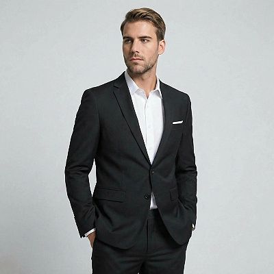 Men's Slim 2-Button Suit Set: Tailored Blazer & Dress Pants - Wedding &  Office