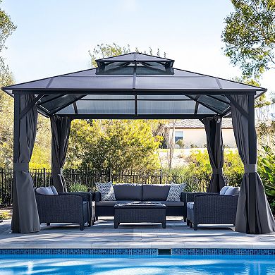 10x12FT Hardtop Gazebo Functional Durable and Stylish