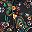 Black Paisley Print