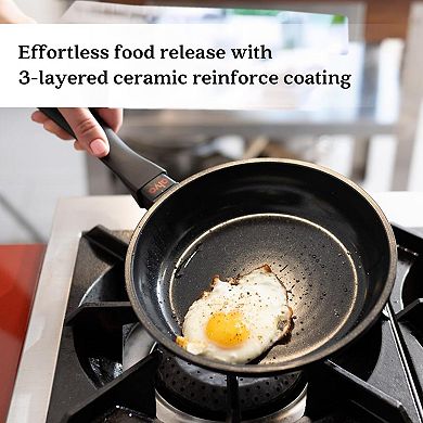 Alva Energy 3pc Nonstick Aluminum Cookware Set - Non-Toxic & Easy-to-Clean