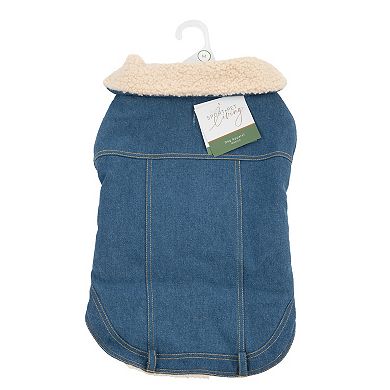 SportPet Denim Trucker Pet Jacket