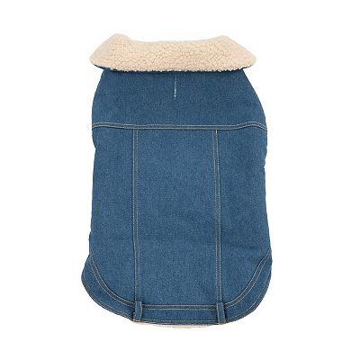 SportPet Denim Trucker Pet Jacket