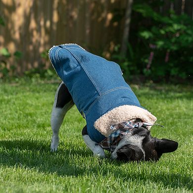 SportPet Denim Trucker Pet Jacket