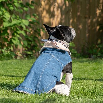 SportPet Denim Trucker Pet Jacket