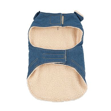 SportPet Denim Trucker Pet Jacket