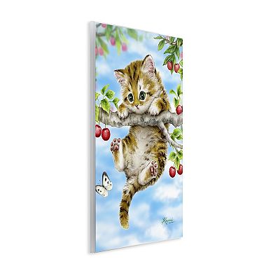 Stupell Home Decor Kitten Chasing Butterfly Wall Art