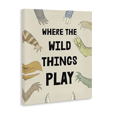 Stupell Home Decor Wild Things Play Canvas Wall Art