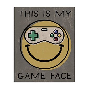 Stupell Home Decor Game Face Vintage Controller Canvas Wall Art