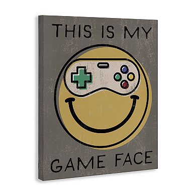 Stupell Home Decor Game Face Vintage Controller Canvas Wall Art