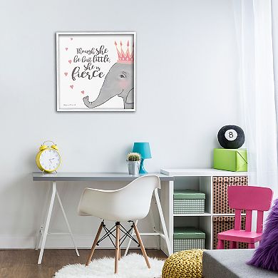 Stupell Home Decor Princess Elephant Framed Wall Art