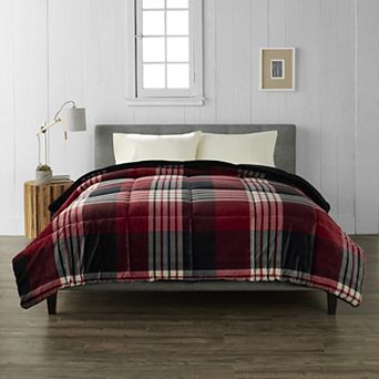 Cuddl Duds® Red Plaid Soft Comforter