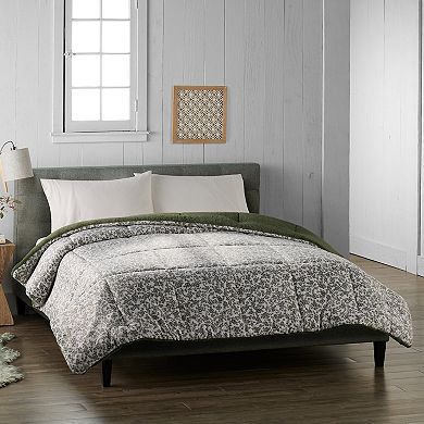 Cuddl Duds® Green Floral Soft Comforter