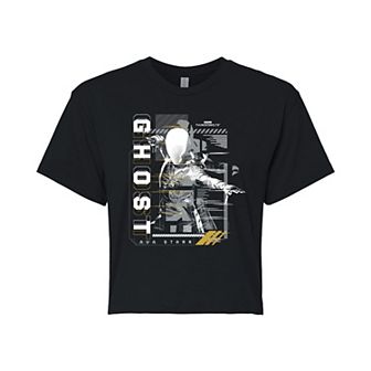 Juniors' Marvel Thunderbolts Ghost Ava Starr Cropped Tee