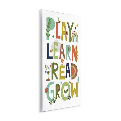 Stupell Home Decor Play Learn Read Grow Plaque Wall Art